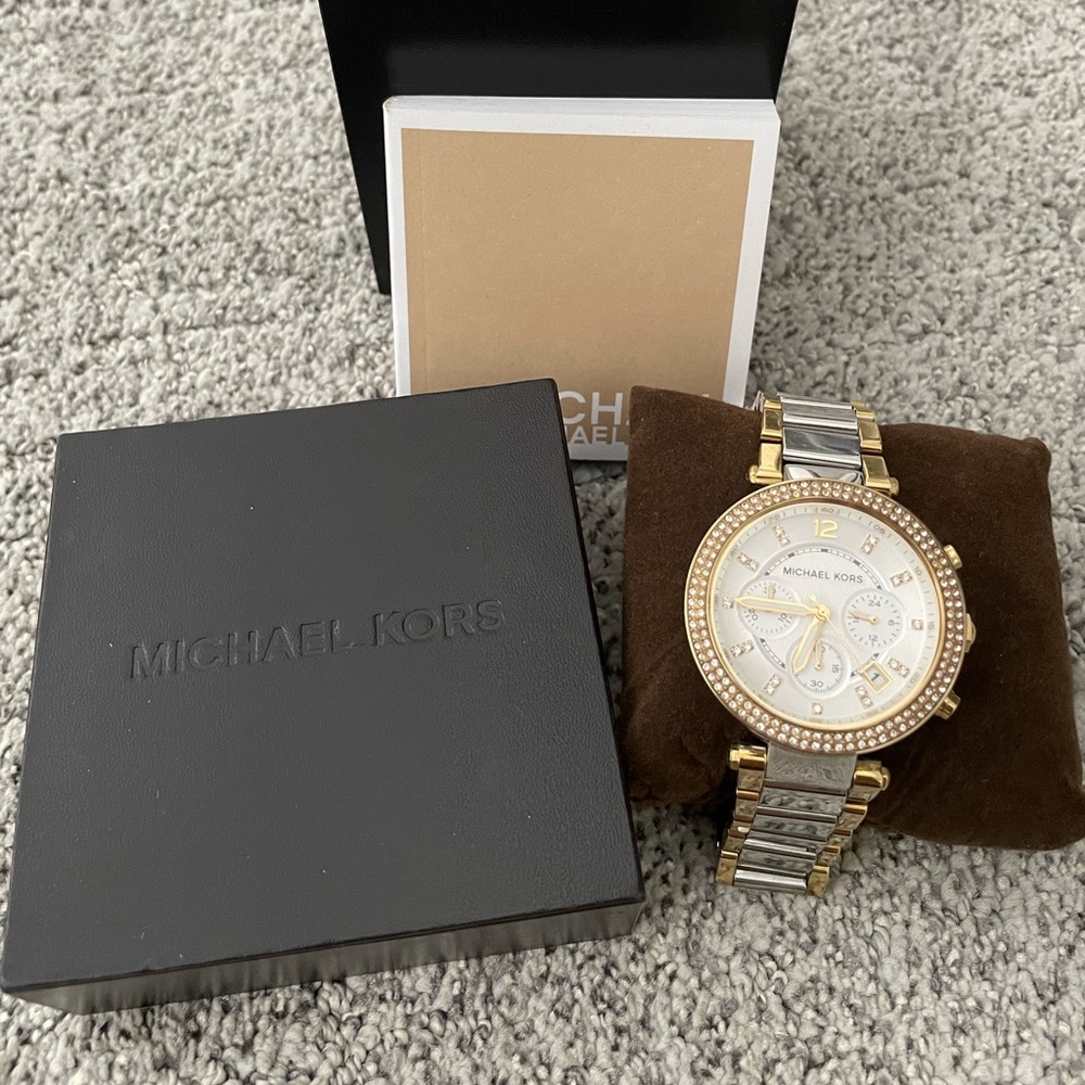 Silver and Gold Michael Kors watch. MK5687.